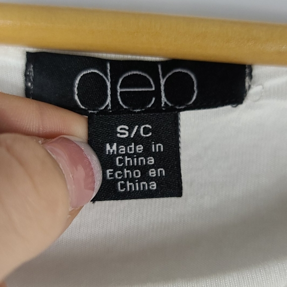 Deb | Off White Lace 3/4 Sleeves Mini Dress - Picture 7 of 9